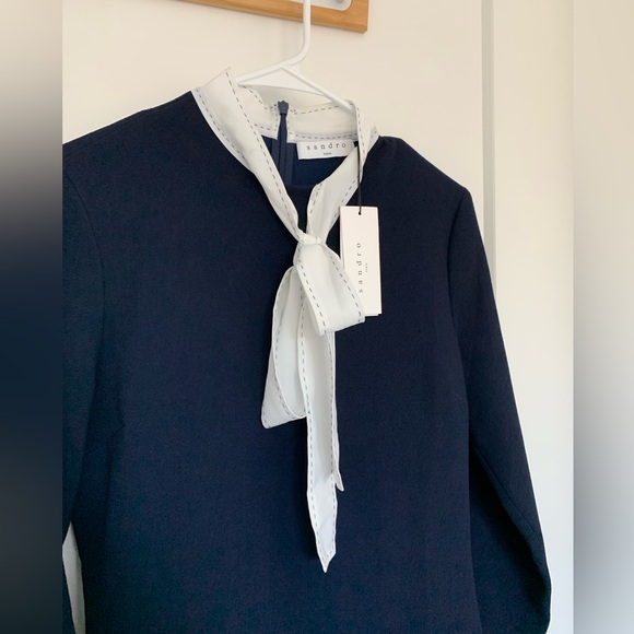 Sandro Ghalia front tie dress NWT - Picture 3 of 13